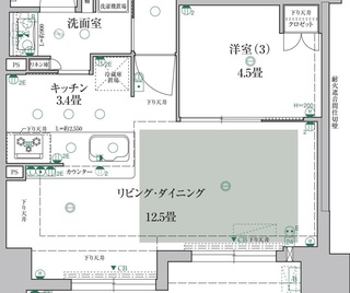 千里丘Gﾀｲﾌﾟ基本図面（LDK）.jpg